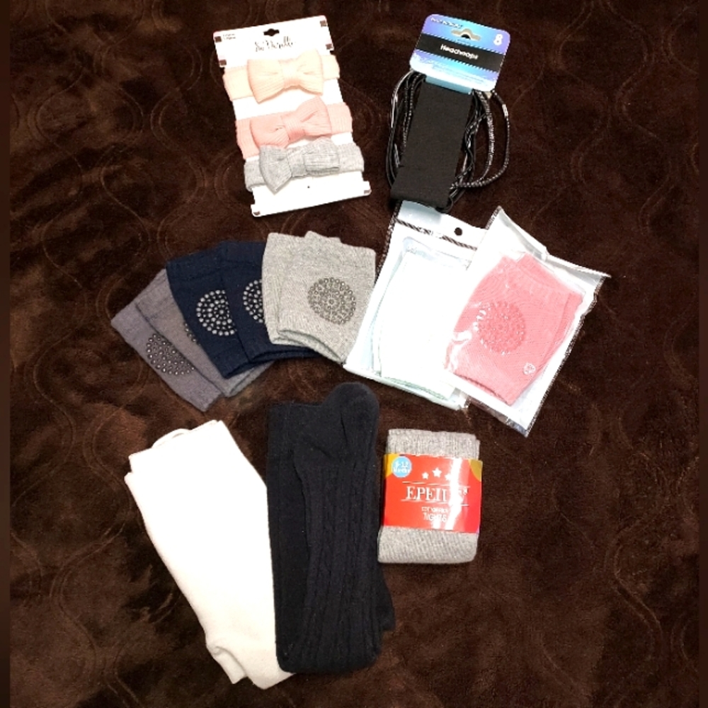 Tights, knee pads, bows, etc.